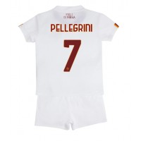 AS Roma Lorenzo Pellegrini #7 Udebanesæt Børn 2022-23 Kortærmet (+ Korte bukser)